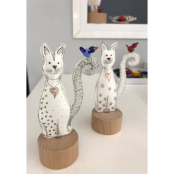 "Katze mit Glasvogel"